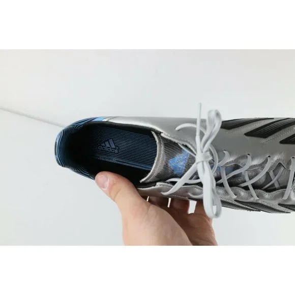 New w/o Box Adidas Adizero F50 TRX FG Leather Soccer Cleats Shoes Silver Mens 13 - Picture 8 of 9